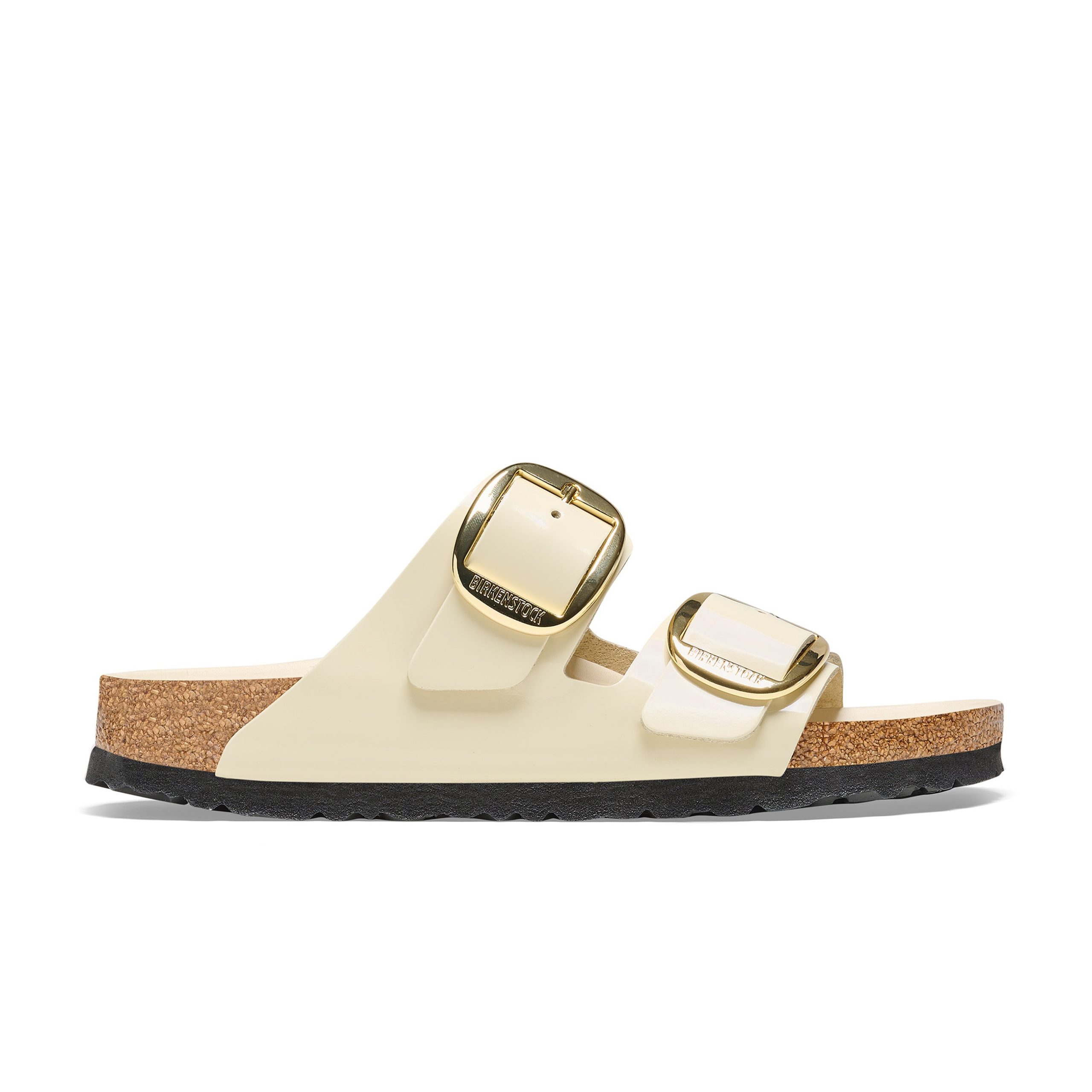 Arizona Big Buckle High Shine Ecru Natural Leather Patent - Image 2