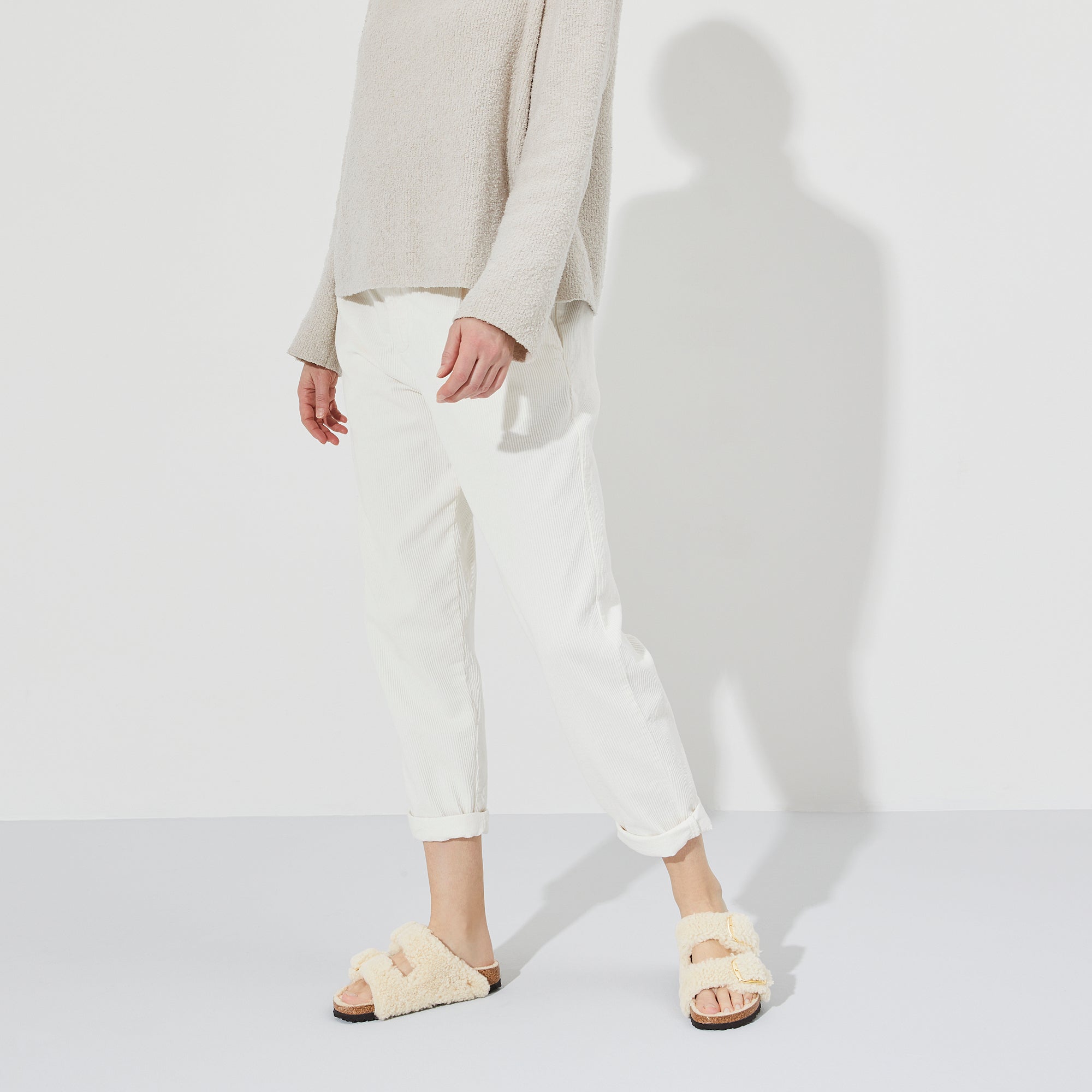 Arizona Big Buckle Shearling Eggshell Teddy Shearling - Image 5