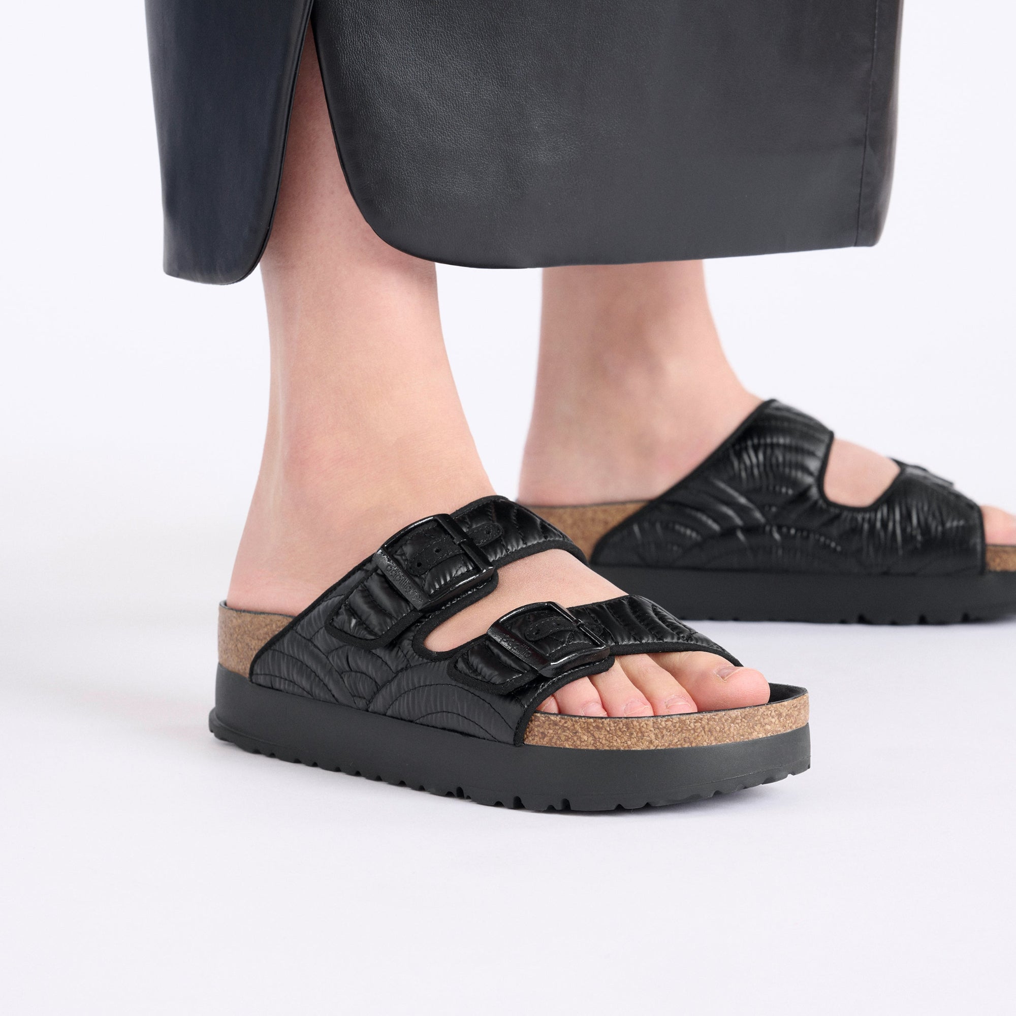 Arizona Platform Winter Puff Black Nylon - Image 5