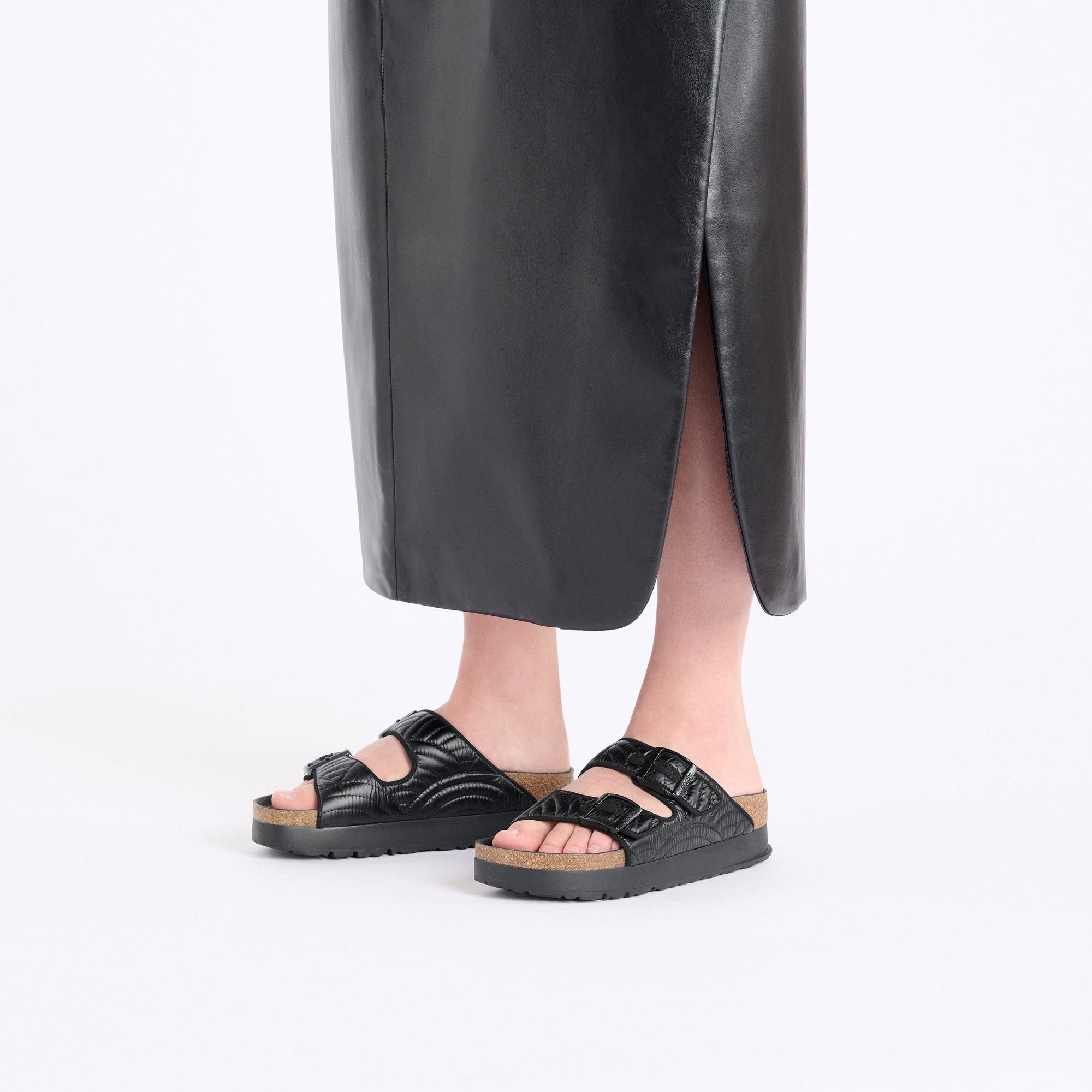 Arizona Platform Winter Puff Black Nylon - Image 4