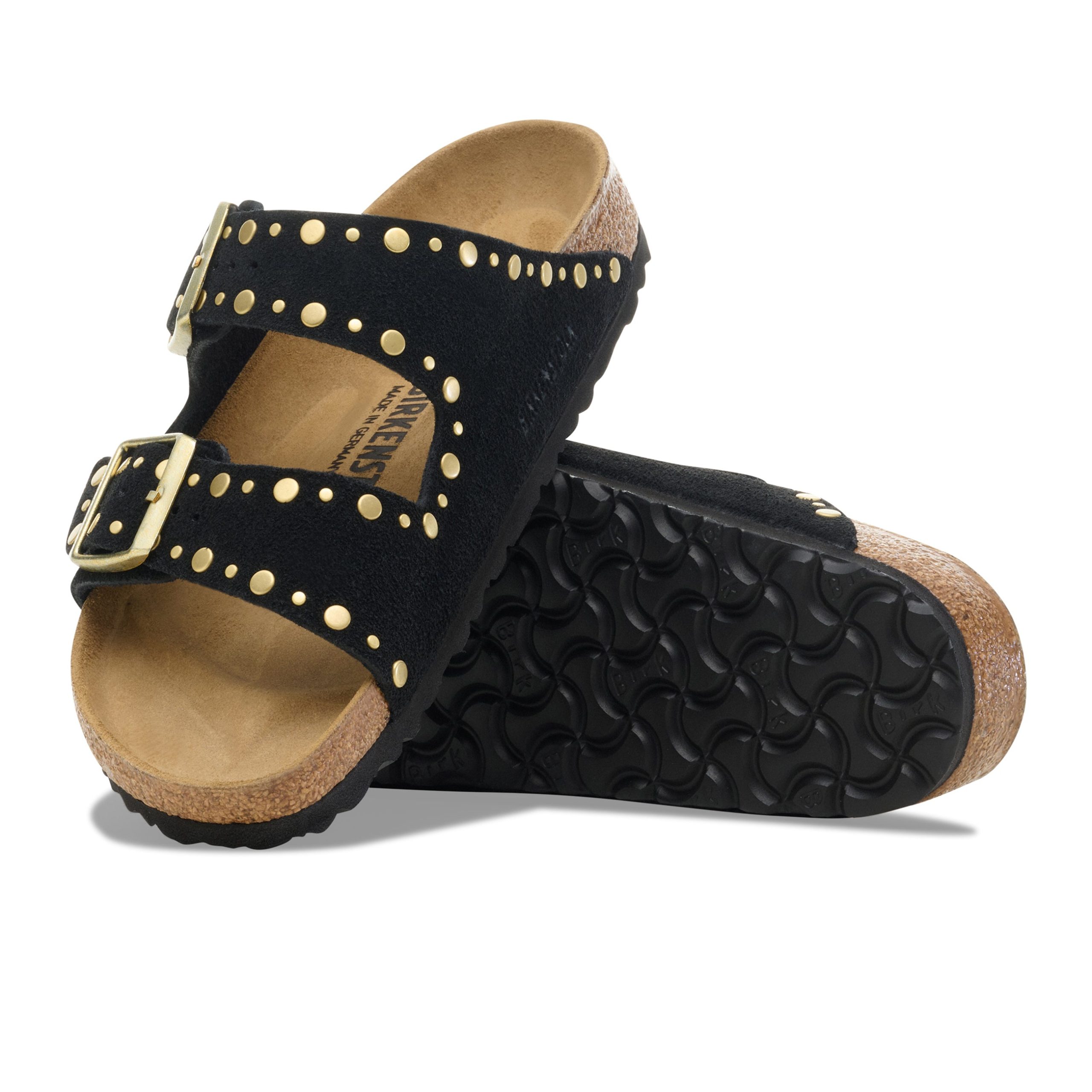 Arizona Rivet Black Suede Leather - Image 4