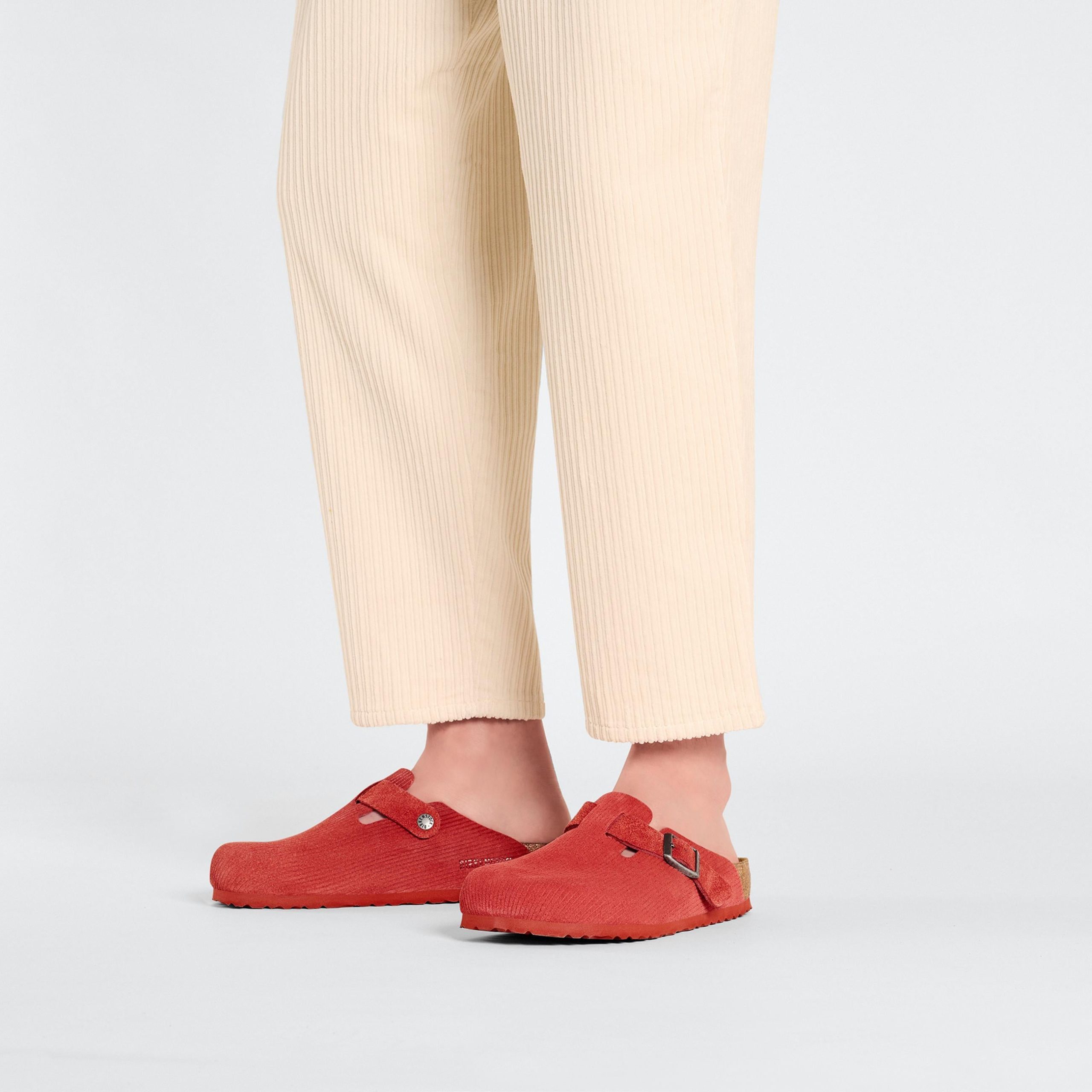 Boston Corduroy Sienna Red Embossed Suede Leather - Image 5