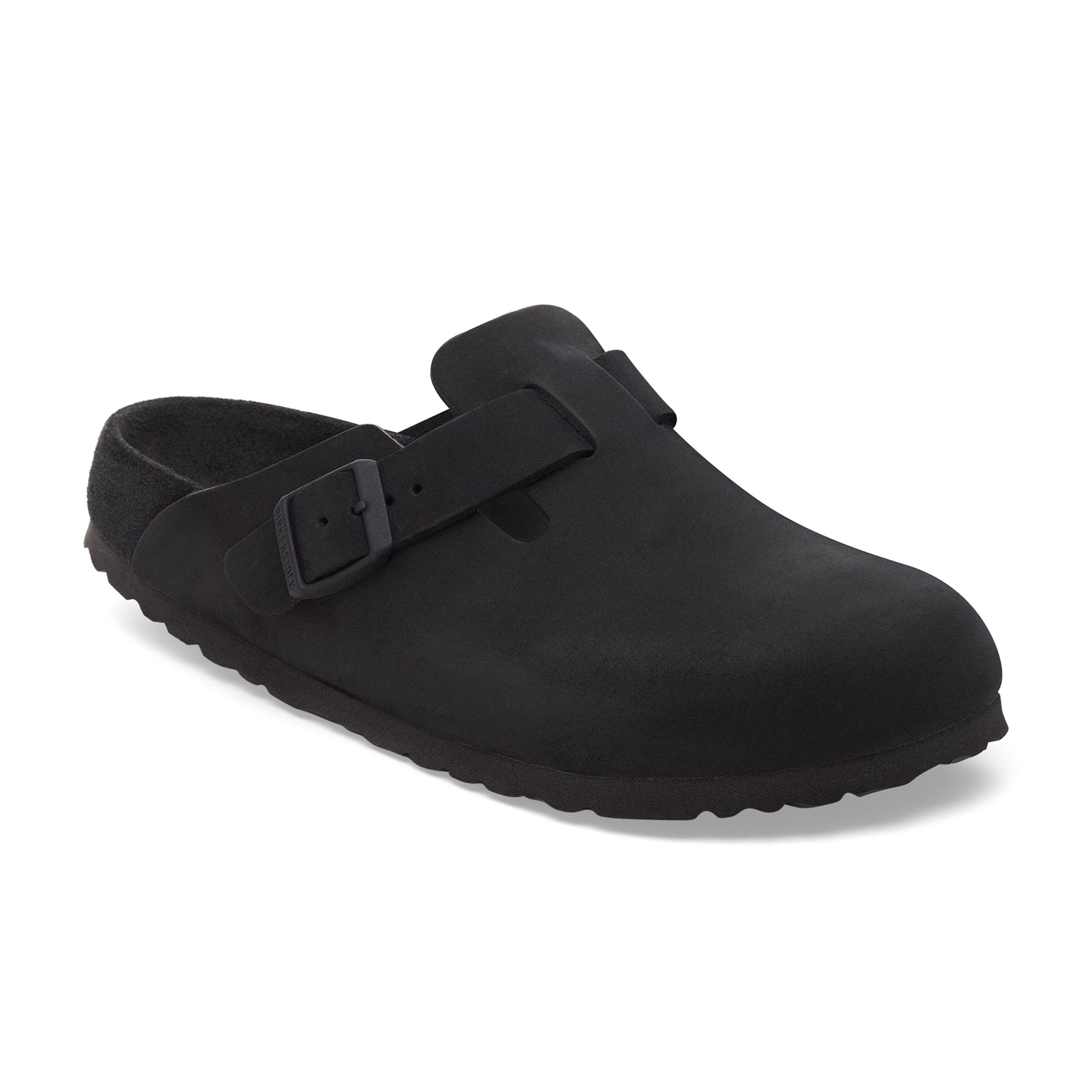 Boston Exquisite Black Nubuck Leather