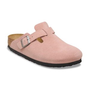 Boston Pink Clay Suede Leather