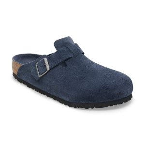Boston SFB New Navy Tonal Footbed Suede Leather