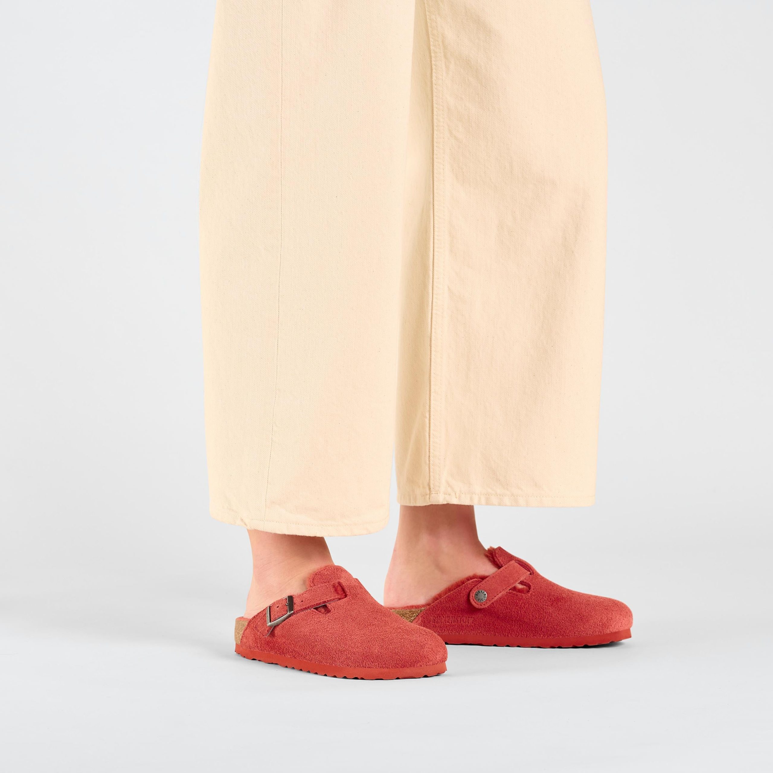 Boston Shearling Sienna Red Suede Leather/Shearling - Image 5