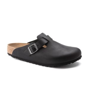 Boston Vintage Wood Black Natural Leather