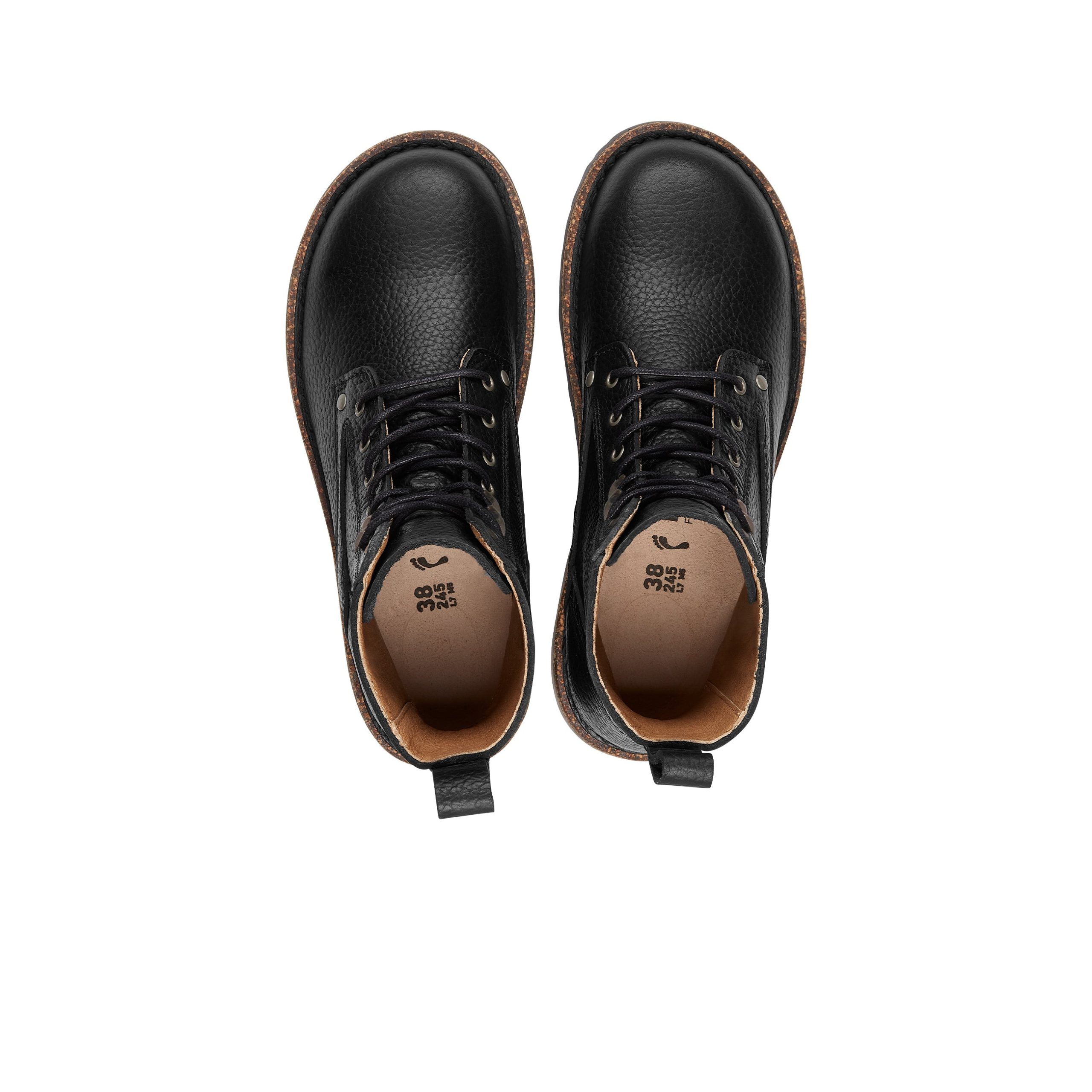 Bryson Black Grained Leather - Image 3