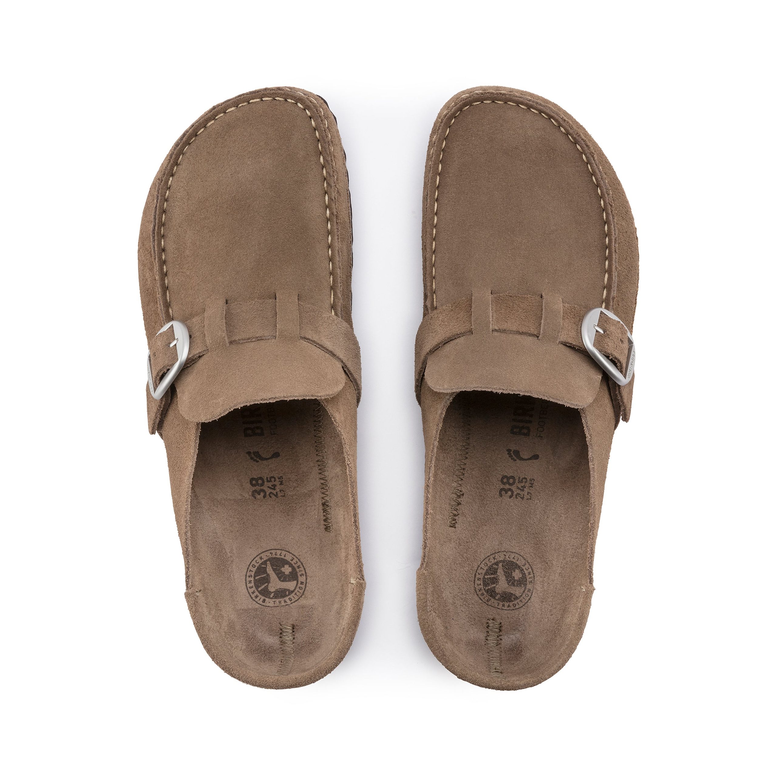 Buckley Grey Taupe Suede Leather - Image 3