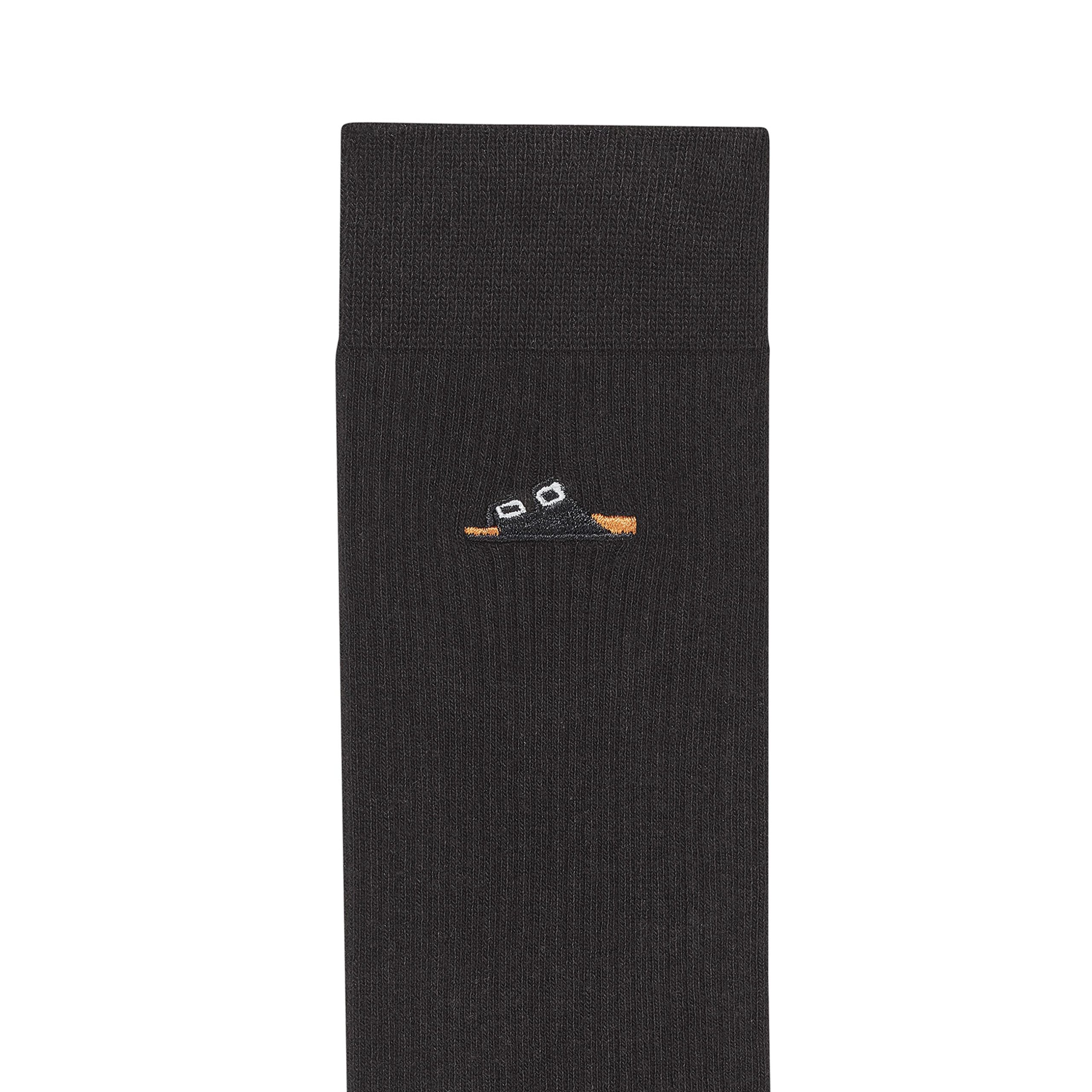 Cotton Rib Socks Black - Image 2