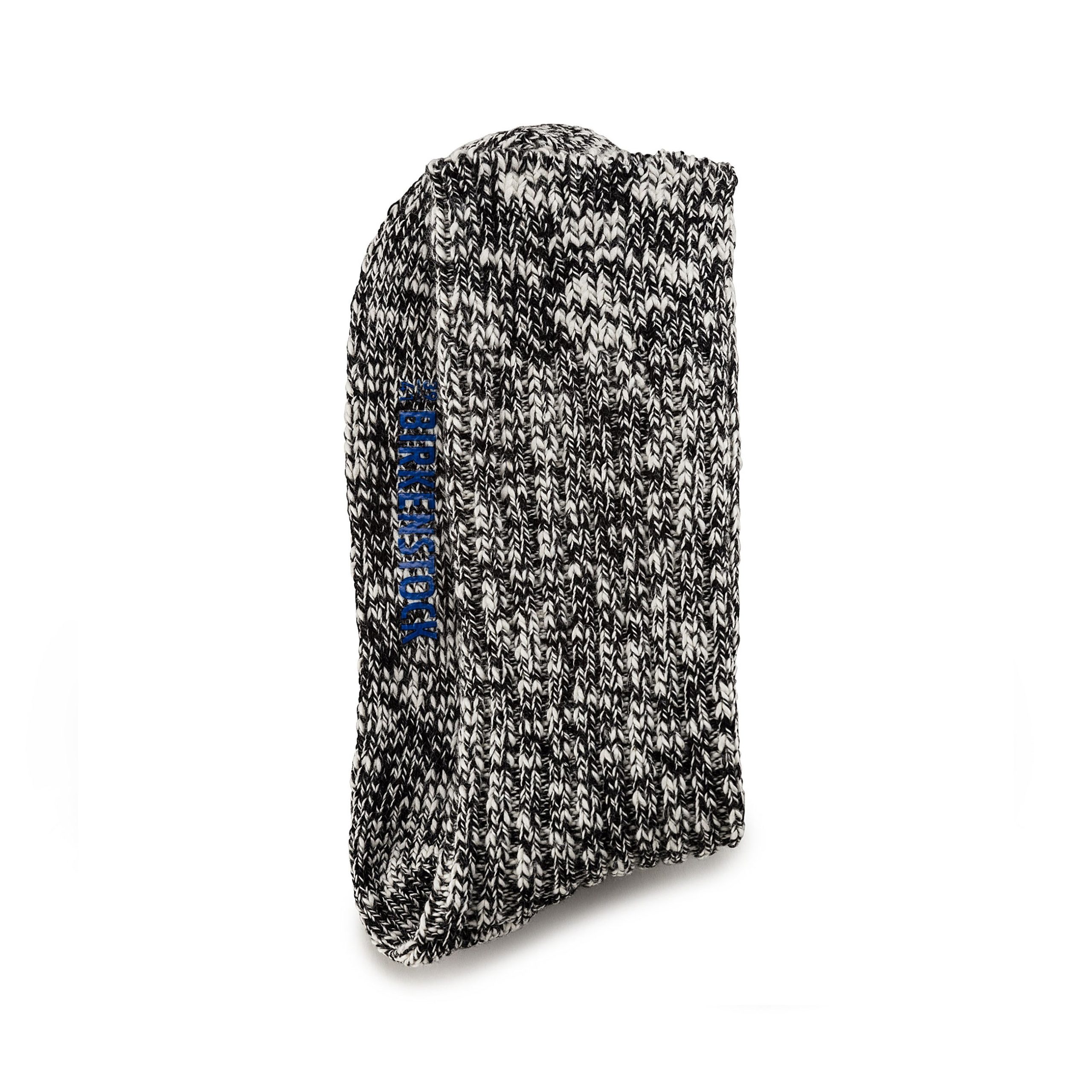Cotton Slub Sock Black Grey - Image 3
