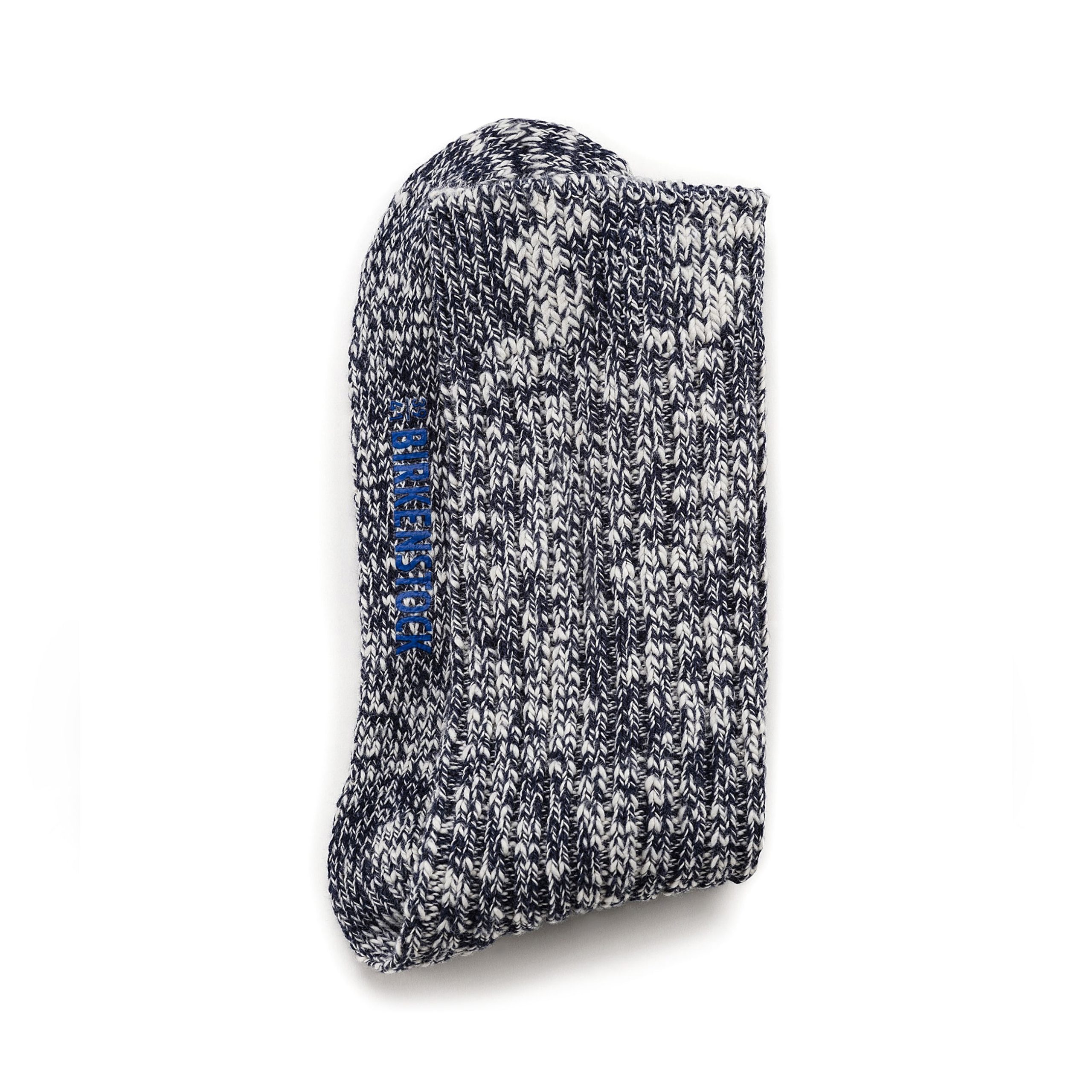 Cotton Slub Socks Blue White - Image 3