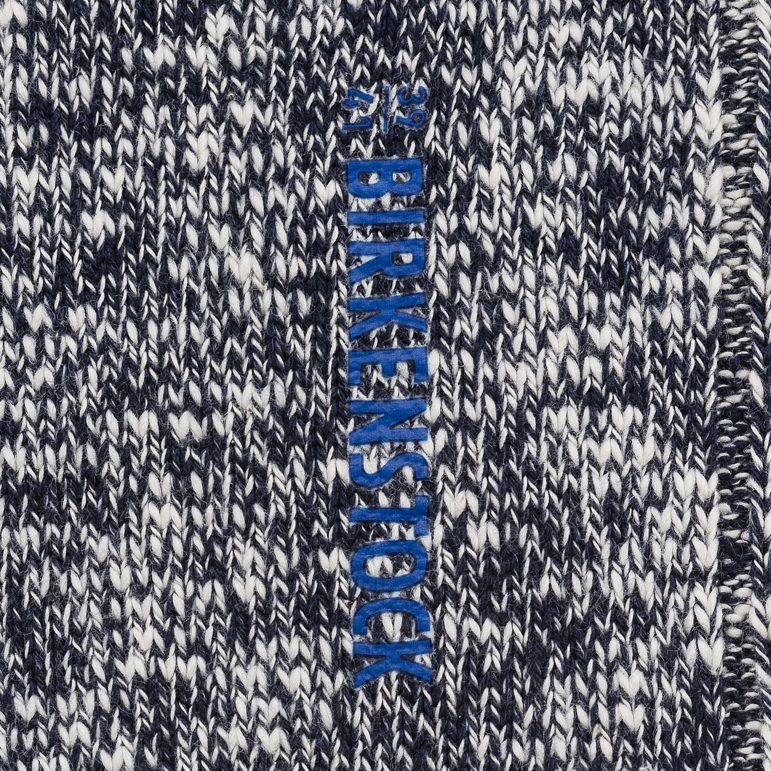 Cotton Slub Socks Blue White - Image 5