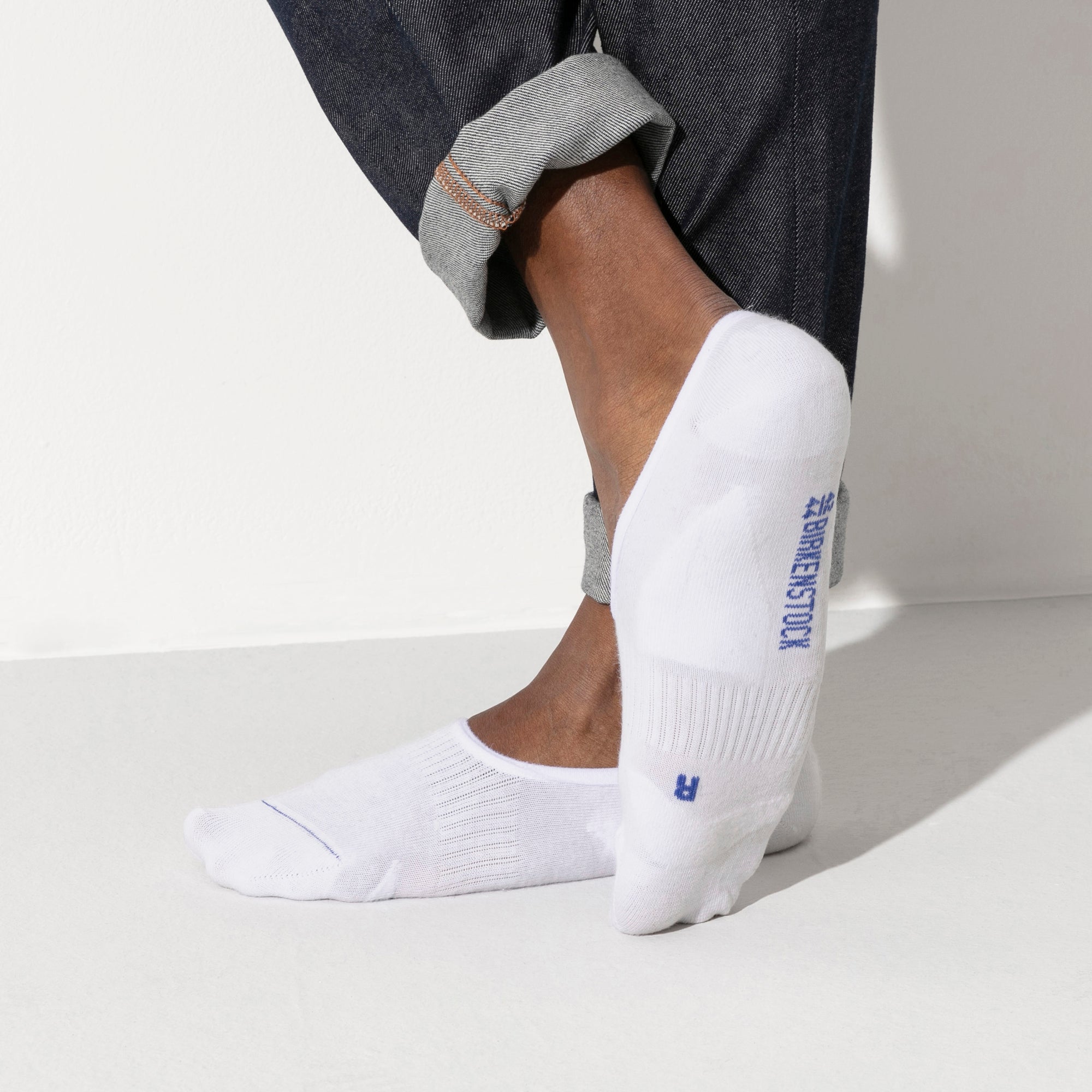 Cotton Sole Invisible Sock White - Image 3
