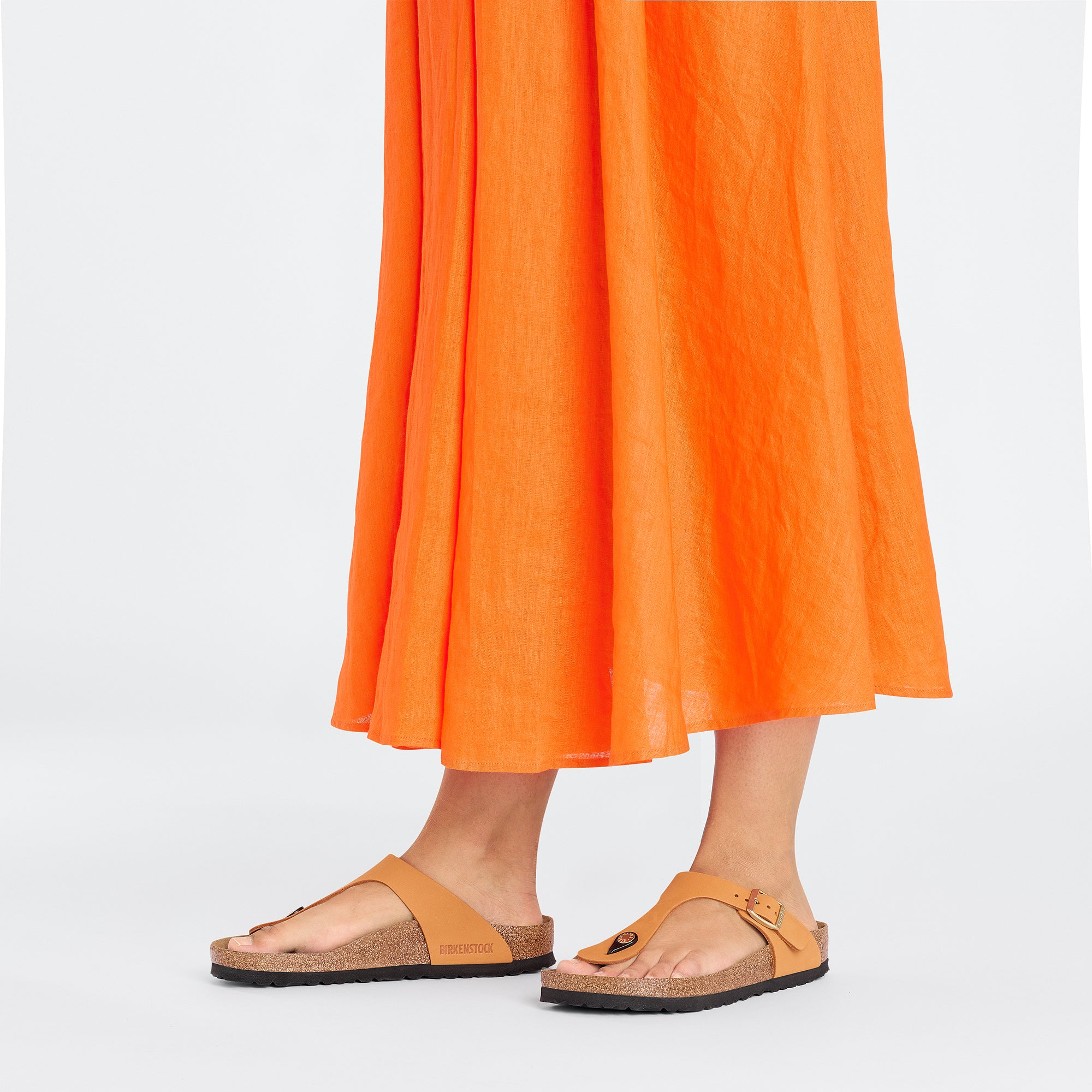 Gizeh Burnt Orange Nubuck Leather - Image 5