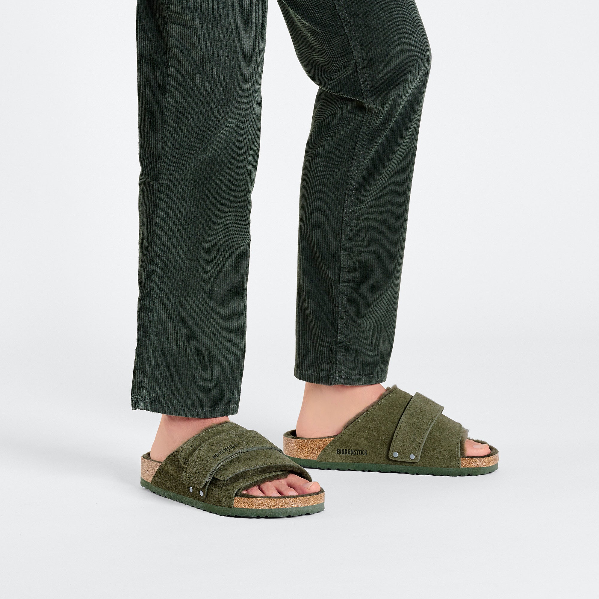 Kyoto Shearling Thyme Suede Leather/Shearling - Image 4