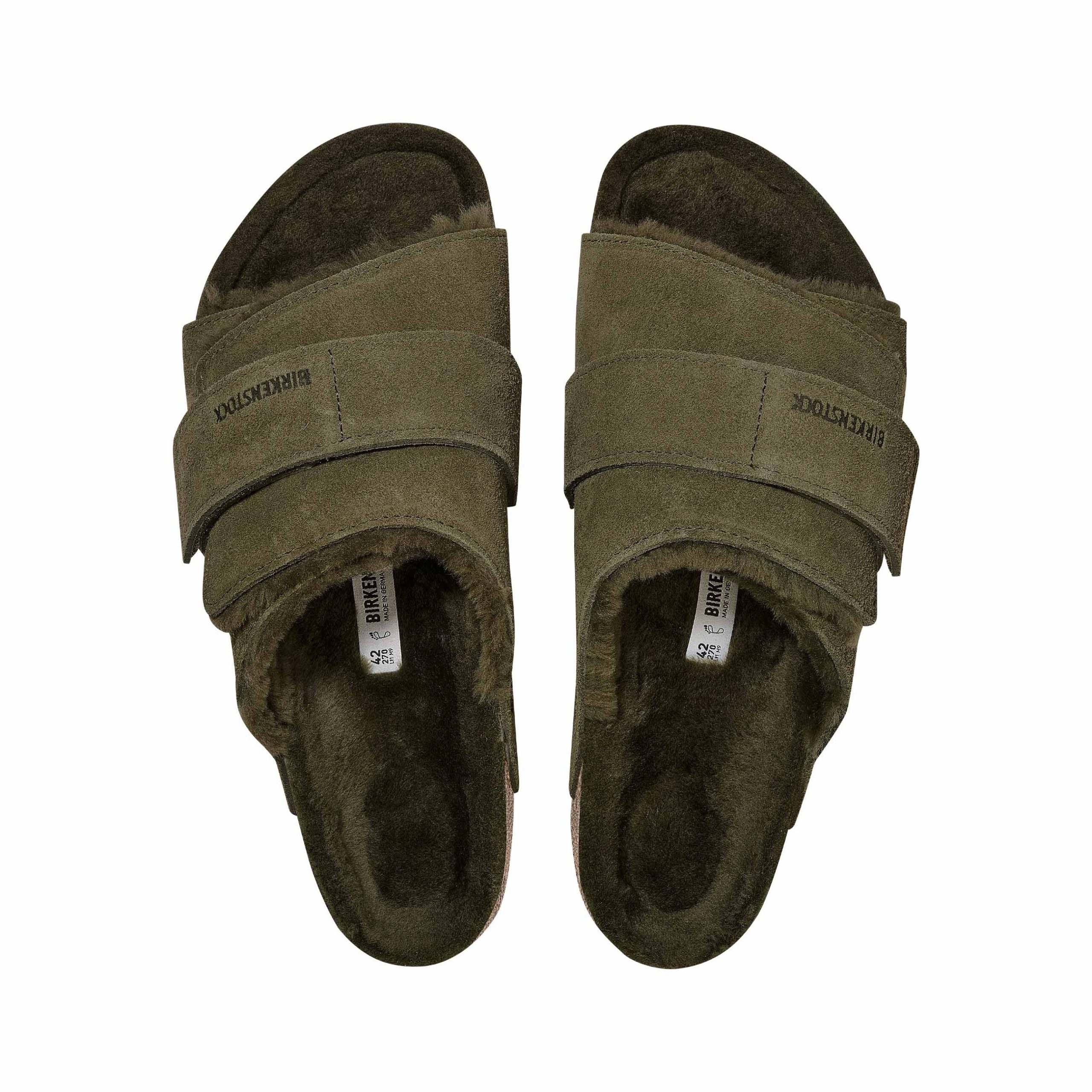 Kyoto Shearling Thyme Suede Leather/Shearling - Image 3