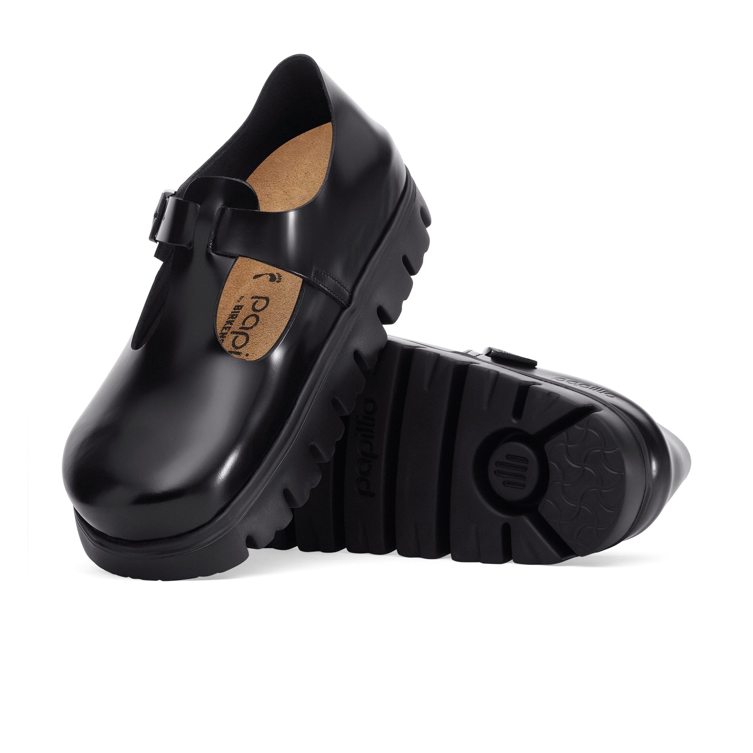 Paris Chunky Black Smooth Leather - Image 4