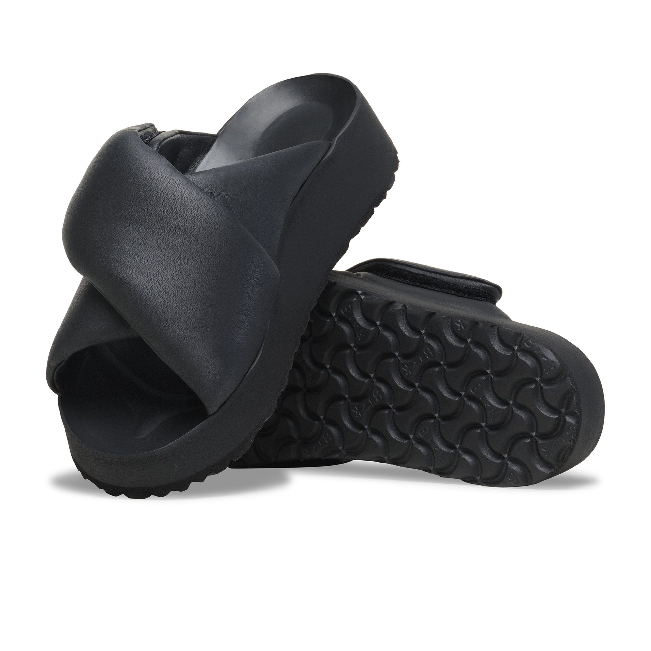 Theda Cross Strap Black Smooth Leather - Image 3